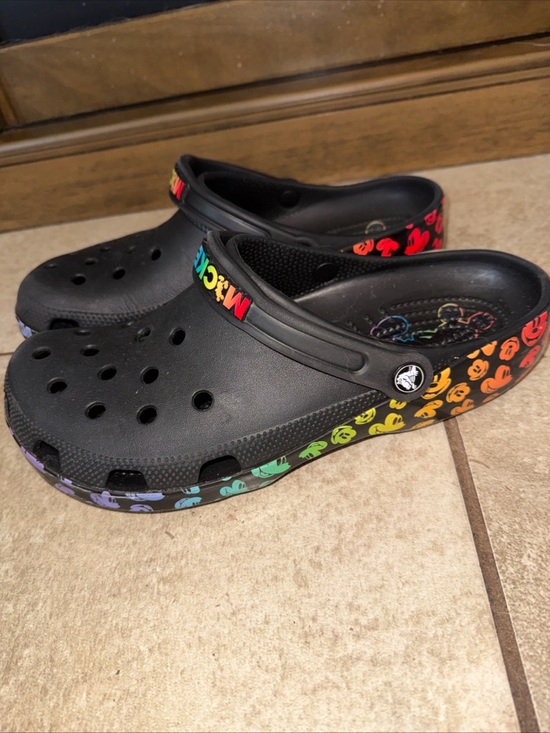 Disney mickey rainbow crocs sz 11 men main image 8